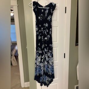 Lucky Brand long floral dress, XS